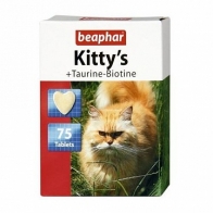 Beaphar Kitty'sTaurine-Biotine Витамины для кошек Сердечки с таурином и биотином 75таб