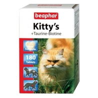 Beaphar Kitty'sTaurine-Biotine  Витамины для кошек Сердечки с таурином и биотином 180таб