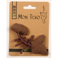 Mon Tero Игрушка для кошек "Рыбья кость" фиолетовая, с кошачьей мятой, 11см