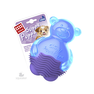 GiGwi Игрушка для щенков "Мишка" с пищалкой   