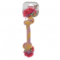 Zolux Игрушка для собак Веревка с двумя узлами, цветная 25см