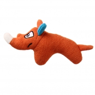 GiGwi Игрушка для собак Носорог с пищалкой (ткань)