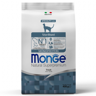 Monge Cat Speciality Line сухой корм для стерилизованных кошек из форели