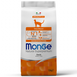 Monge Cat Speciality Line сухой корм для стерилизованных кошек из утки