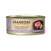 GRANDORF консервы для взрослых кошек, филе тунца с мидиями, 70 г