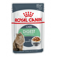 ROYAL CANIN Digest Sensitive влажный корм для взрослых кошек с чувствительным пищеварением, кусочки в соусе, 85 г