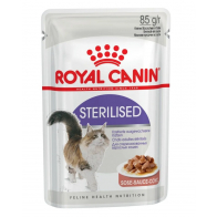 ROYAL CANIN Sterilised влажный корм для стерилизованных кошек, кусочки в соусе, 85 г