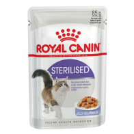ROYAL CANIN Sterilised влажный корм для стерилизованных кошек, кусочки в желе, 85 г