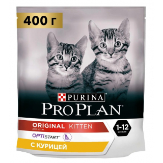 Pro Plan Original Kitten сухой корм для котят с курицей, 400 г