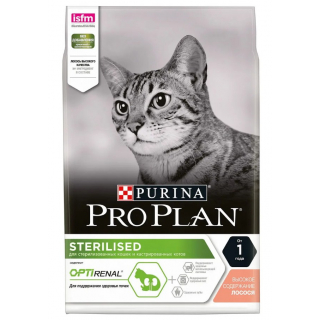 Pro Plan Sterilised сухой корм для стерилизованных кошек, с лососем