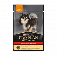 Pro Plan Optisavour влажный корм для взрослых собак с говядиной в соусе, 85 г