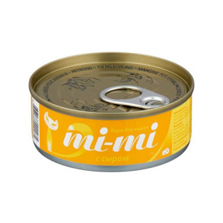 Mi-Mi консервы для кошек и котят с тунцом и сыром в желе, 80 г