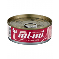 Mi-Mi консервы для кошек и котят с ягненком, 80 г