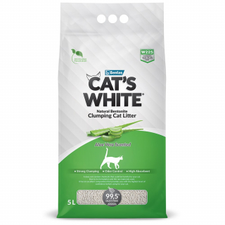 Cat's White Aloe Vera комкующийся наполнитель для кошачьих туалетов