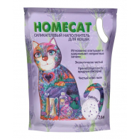 Homecat силикагелевый наполнитель для кошачьих туалетов с ароматом лаванды, 7,6 л