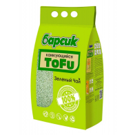 Барсик Tofu Зеленый чай комкующийся наполнитель для кошачьих туалетов 4,54 л