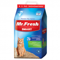 Mr. Fresh Smart комкующийся древесный наполнитель для кошачьих туалетов, для длинношерстных кошек, 18 л