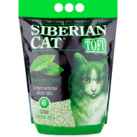Сибирская кошка Tofu Зеленый чай комкующийся наполнитель для кошачьего туалета из тофу, 6 л 