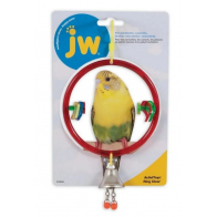JW Игрушка для птиц "Кольцо с колокольчиком", пластик, ActiviToys Ring Clear