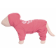 Спортивный костюм для собак мелких пород Lion, розовый, размер S