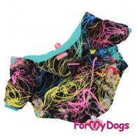 Толстовка для собак небольших пород "Цветные линии" ForMyDogs, мультиколор, размер 14/M 
