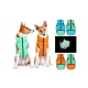 Куртка-жилет для собак AiryVest двусторонняя, зелено-голубая, светящаяся, размер M50 