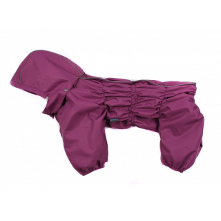 Дождевик "Дутик" для собак средних пород Zooavtoritet, фиолетовый, унисекс, размер 3XL