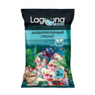 Грунт разноцветный для аквариума Карамель Laguna, фракция 8-12 мм, 2 кг