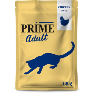 PRIME Adult. Влажный корм для взрослых кошек с курицей, 100 г 