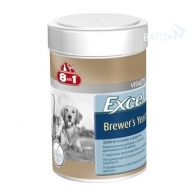 8in1 Excel Brewers Yeast Пивные дрожжи для кошек и собак, 260 таб