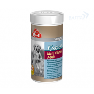 8in1 Excel Multi Vitamin Adult Мультивитамины для взрослых собак, 70 таб